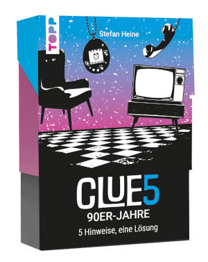 CLUE5 #90er-Jahre. 5 Hinweise, nur eine Lösung. Das Trend-Quiz für deine Tasche